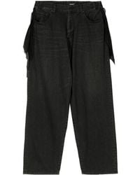 Undercover - Low-Rise Wide-Leg Jeans - Lyst