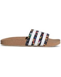 adidas - Rich Mnisi Adilette "core Black /cloud White/supplier Color" サンダル - Lyst