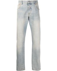 Alexander McQueen - Logo-patch Washed Cotton Jeans - Lyst
