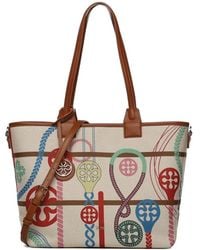 V73 - Printed Tote Bag - Lyst