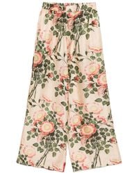 Biyan - Floral Print Cropped Trousers - Lyst