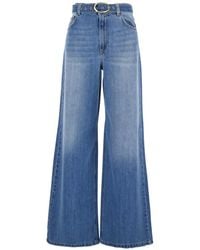 Twinset - Belt Flared Jeans - Lyst