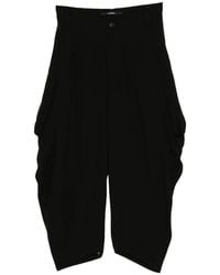 Limi Feu - Draped-Detail Trousers - Lyst