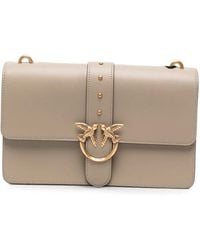 Pinko - Small Love One Leather Crossbody Bag - Lyst