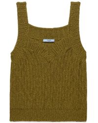 Prada - Wool And Alpaca Top - Lyst