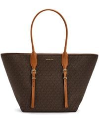 Michael Kors - Tote Moore L Camel Monogram - Lyst
