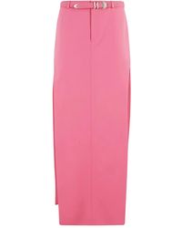 Ssheena - Belted Split Pencil Skirt - Lyst