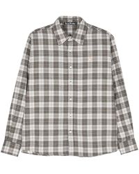 Acne Studios - Face-patch Checked Shirt - Lyst