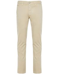 Jacob Cohen - Cotton Blend Trousers - Lyst