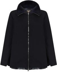 Herno - Abrigo Con Cuello De Pelo - Lyst