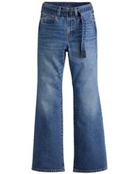 Sacai - X Levi's Belted Wide-Leg Jeans - Lyst
