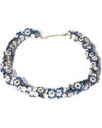 Miu Miu - Metal And Leather Necklace - Lyst