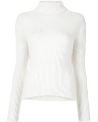 Y's Yohji Yamamoto - Roll-Neck Ribbed-Knit Jumper - Lyst