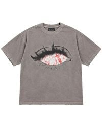 WARMAN - Graphic-Print Distressed T-Shirt - Lyst