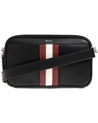 Bally - Mythos Striped Leather Shoulder Bag - Lyst