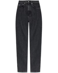 Jil Sander - Jeans Met Toelopende Pijpen En Knopen - Lyst