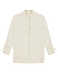 Glanshirt - Tie-Cuff Linen Shirt - Lyst