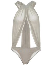 Rick Owens - Miami Draped-Design Bodysuit - Lyst