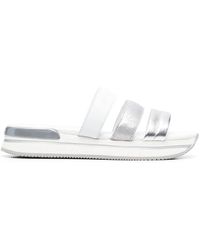 Hogan - Metallic-Strap Sandals - Lyst