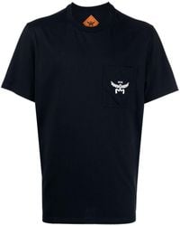 MCM - Essential T-Shirt mit Logo-Stickerei - Lyst