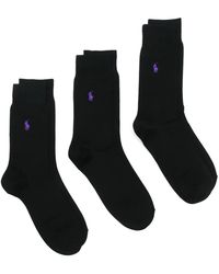 Polo Ralph Lauren - Stretch Pony Motif Crew Socks Pack - Lyst