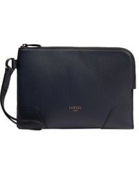 Lancel - Zip-Fastening Leather Clutch - Lyst