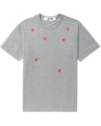 COMME DES GARÇONS PLAY - Scattered Hearts Cotton T-shirt - Lyst