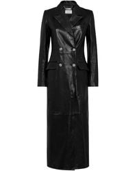 Philipp Plein - Leren Jas Met Dubbele Rij Knopen - Lyst