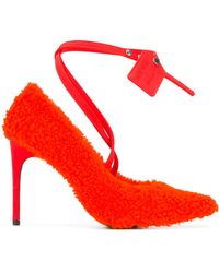 Off-White c/o Virgil Abloh - Furry Strap Leather Sandal - Lyst