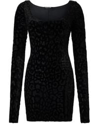 Roberto Cavalli - Jaguar-Skin Pattern Mini Dress - Lyst