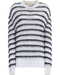 Marni - Locker gestrickter Pullover mit Streifen - Lyst