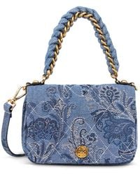 Etro - Bond Mini-Tasche Mit Blumigem Jacquardmuster - Lyst