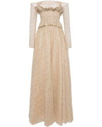 Saiid Kobeisy - Off-Shoulder Tulle Gown - Lyst