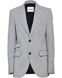 Jil Sander - Checked Blazer - Lyst