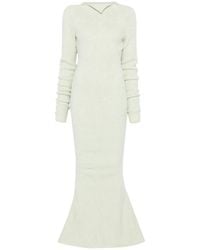 Rick Owens - Ribbed Knit Mermaid Maxi Dress - Lyst