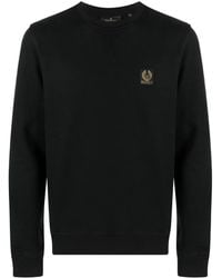 Belstaff - Logo-Patch Cotton Sweatshirt - Lyst