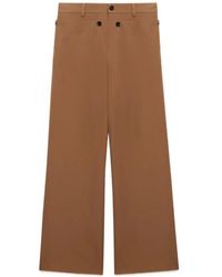 Marni - Technical Wool Trousers With Buttoned Flap - Lyst