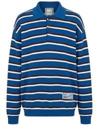 WOOYOUNGMI - Striped Polo Shirt - Lyst