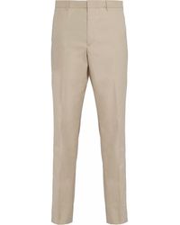 Prada - Cotton Tailored Trousers - Lyst