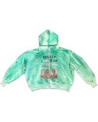 Astrum - Tfu Distressed Graphic-Print Hoodie - Lyst