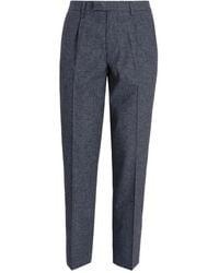 Paul Smith - Pleated Cotton Straight-Leg Trousers - Lyst