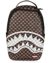 Sprayground - Paris Fang Check-Print Shark Mouth Backpack - Lyst