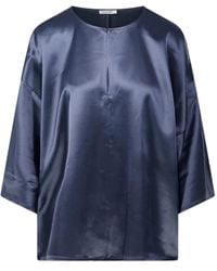 By Malene Birger - Cicie Oversized Top Met Satijnen Effect - Lyst