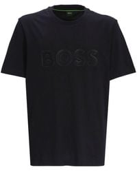 BOSS - T-Shirt mit Logo-Print - Lyst