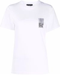 Balenciaga - Barcode-Print T-Shirt - Lyst