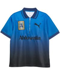 PUMA - X Ahluwalia Zip-Up Polo Shirt - Lyst