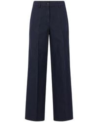 Aspesi - Pressed-Crease Trousers - Lyst