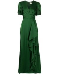 Sachin & Babi - Mila Ruffle-Drape Gown - Lyst