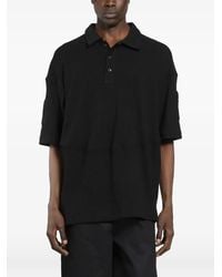BRYAN JIMENE`Z - Waffle-Knit Short-Sleeve Polo Shirt - Lyst