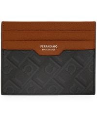 Ferragamo - Monogram Credit Card Holder - Lyst